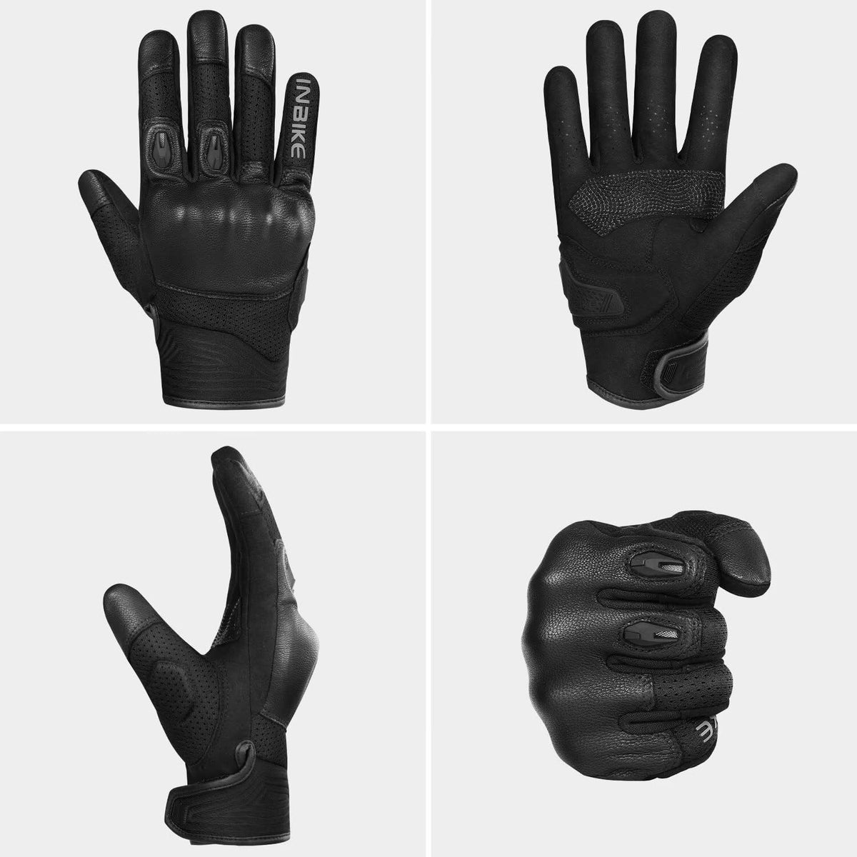 INBIKE Guantes de motocicleta para hombres y mujeres, costuras de c...