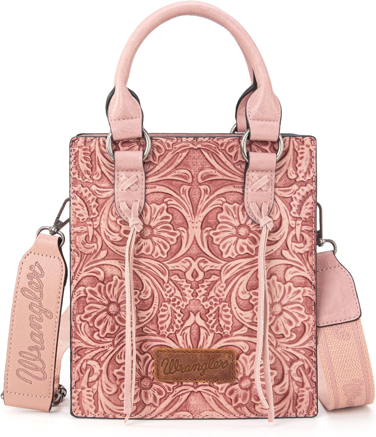 Wrangler Bolso Cruzado en Relieve para Mujer con Asa Superior, Bols...