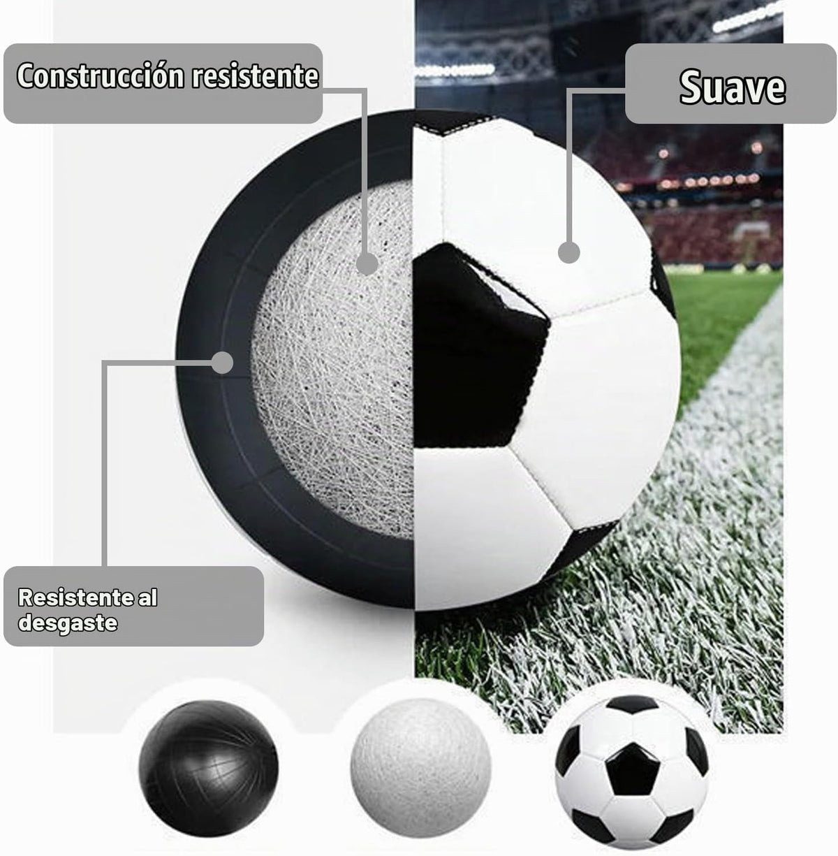 DHYLRICHER Paquete de 6 pelotas de fútbol cristianas de donación be...