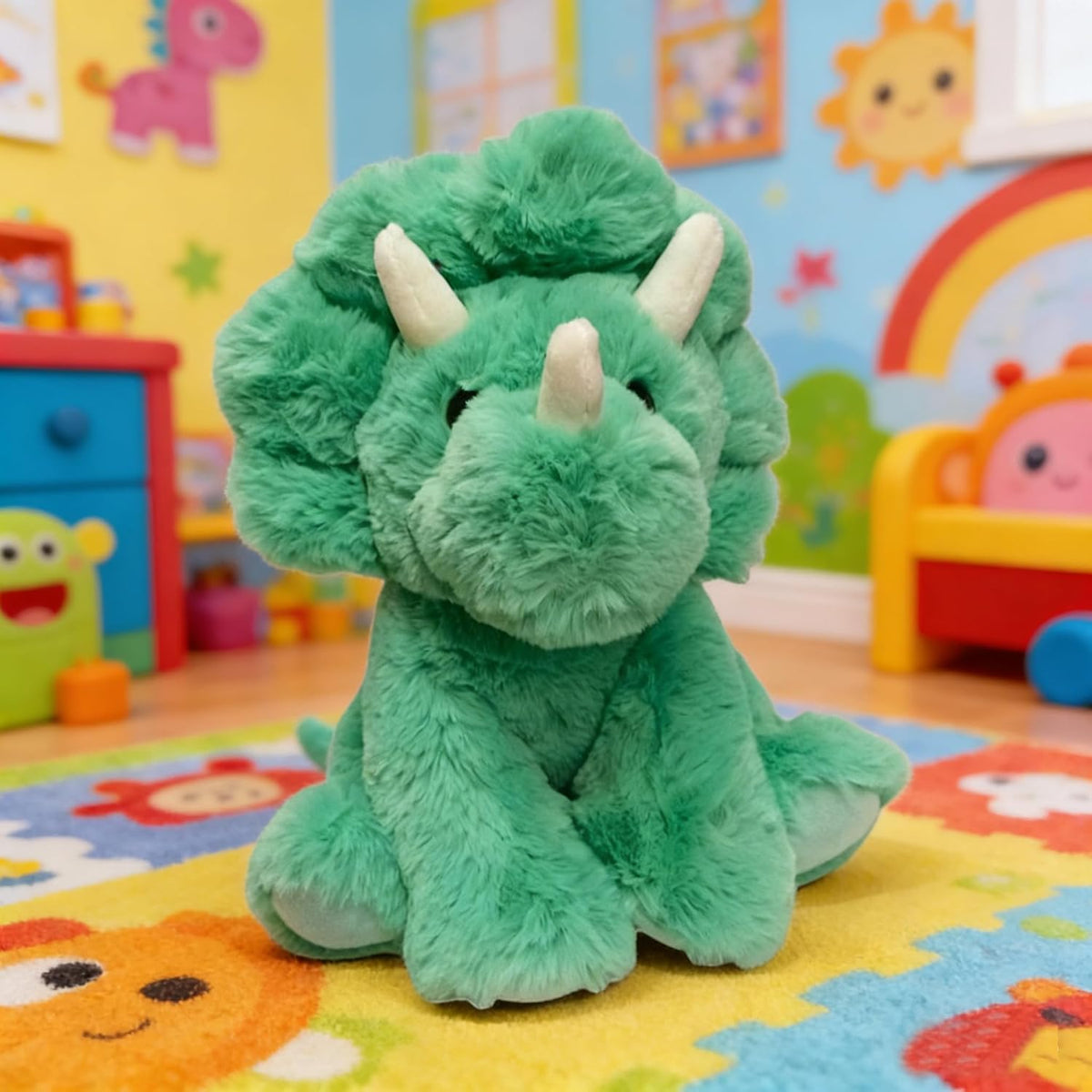 YUKOUQIAN Triceratops - Lindo muñeco de peluche de 8 pulgadas para...