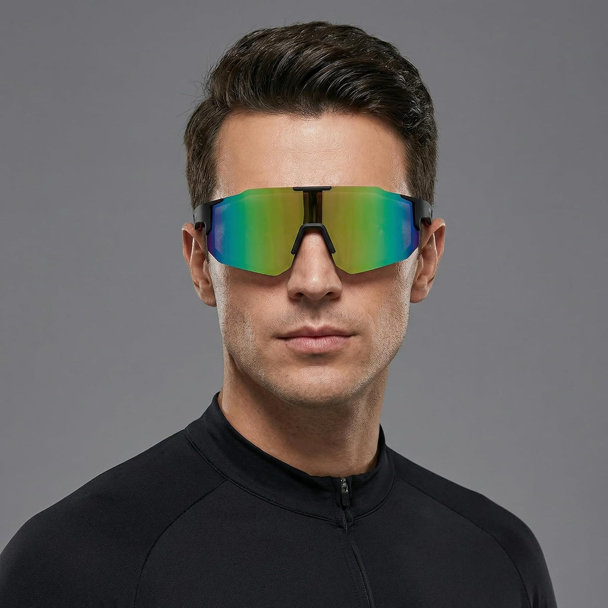 DEPHILA Lentes de sol deportivos polarizados para hombres y mujeres...