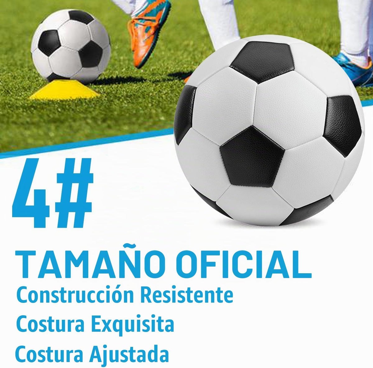 DHYLRICHER Paquete de 6 pelotas de fútbol cristianas de donación be...