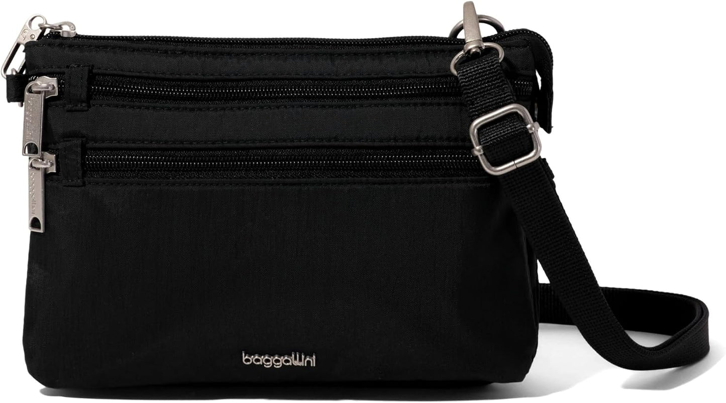 Securtex - Bolsa cruzada antirrobo de 9.25 x 6.25 pulgadas, bolsa s...