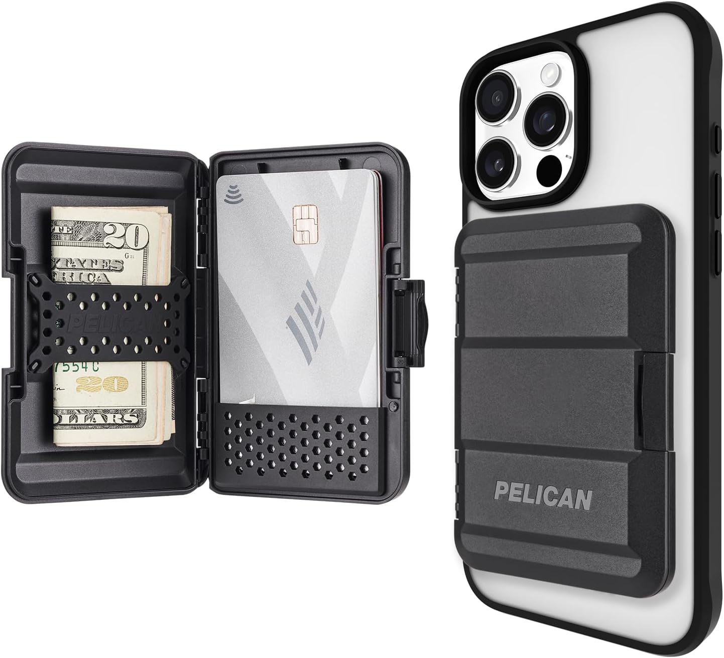 Pelican MagSafe Wallet para iPhone - Cartera magnética delgada para...