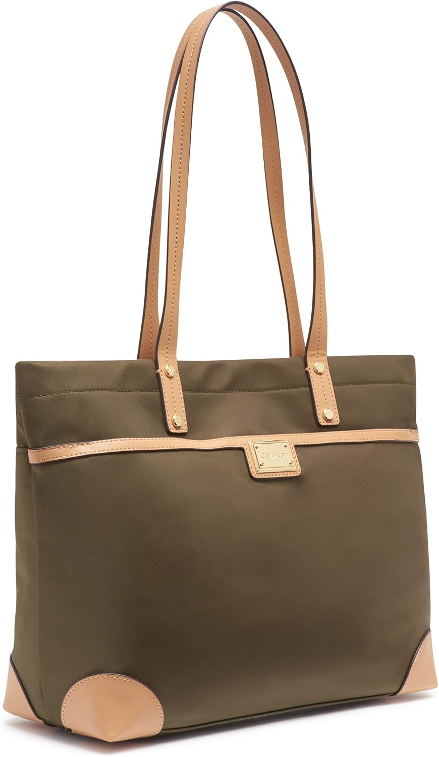 Calvin Klein Teodora - Bolsa de nailon con cremallera frontal