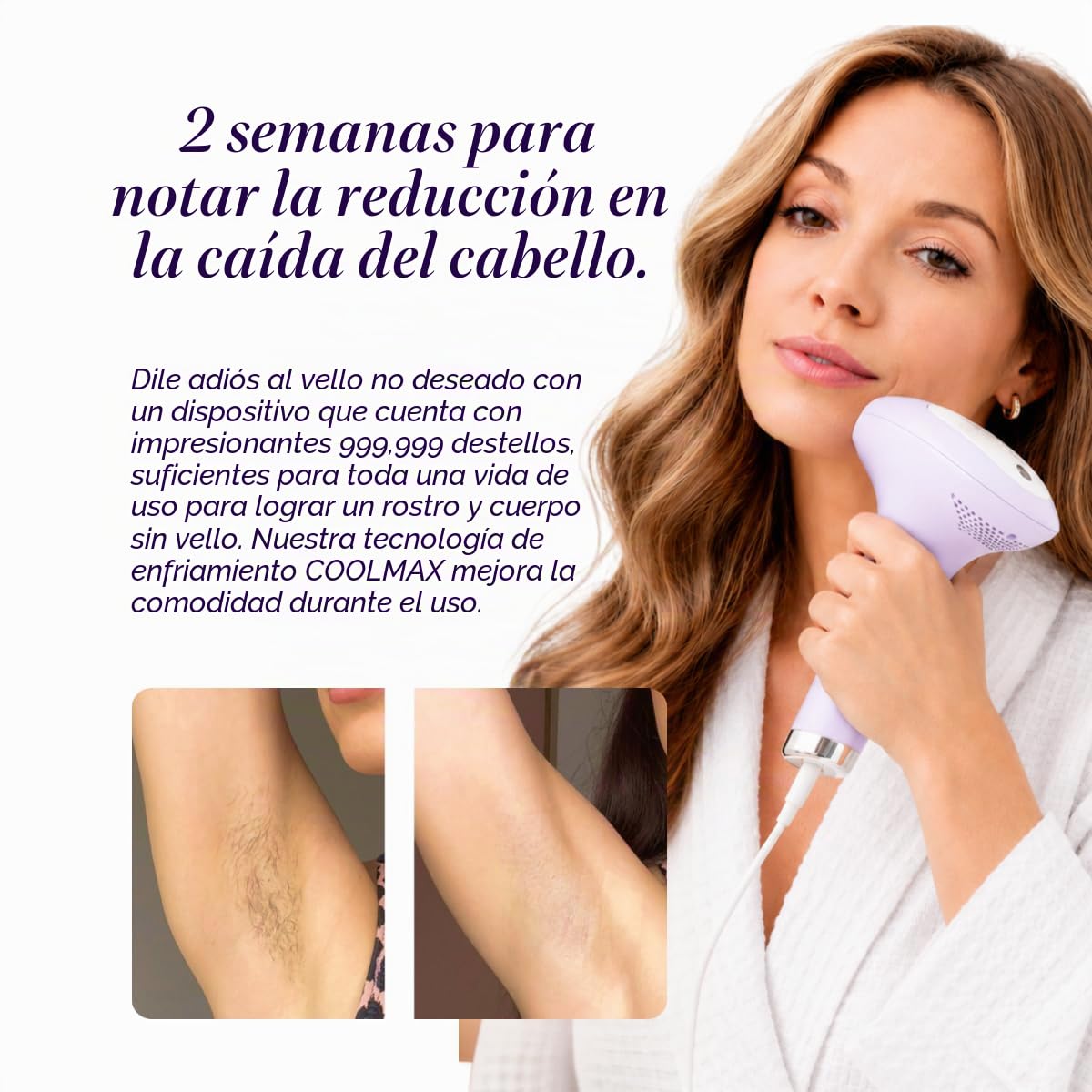 Michael Todd Beauty LUMOS Laser IPL Dispositivo de depilación para...