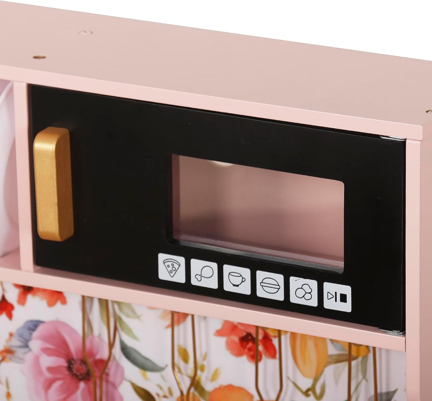TOUCH US Juego de Cocina de Madera para Niños con Luz, Juego de Coc...