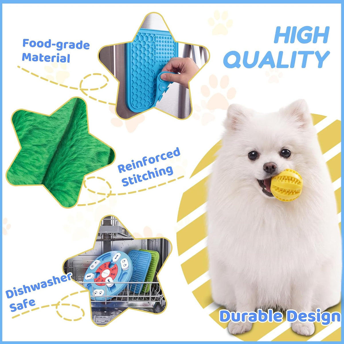 IVEETTY Rompecabezas para perros de 10 piezas para aburrimiento, ju...
