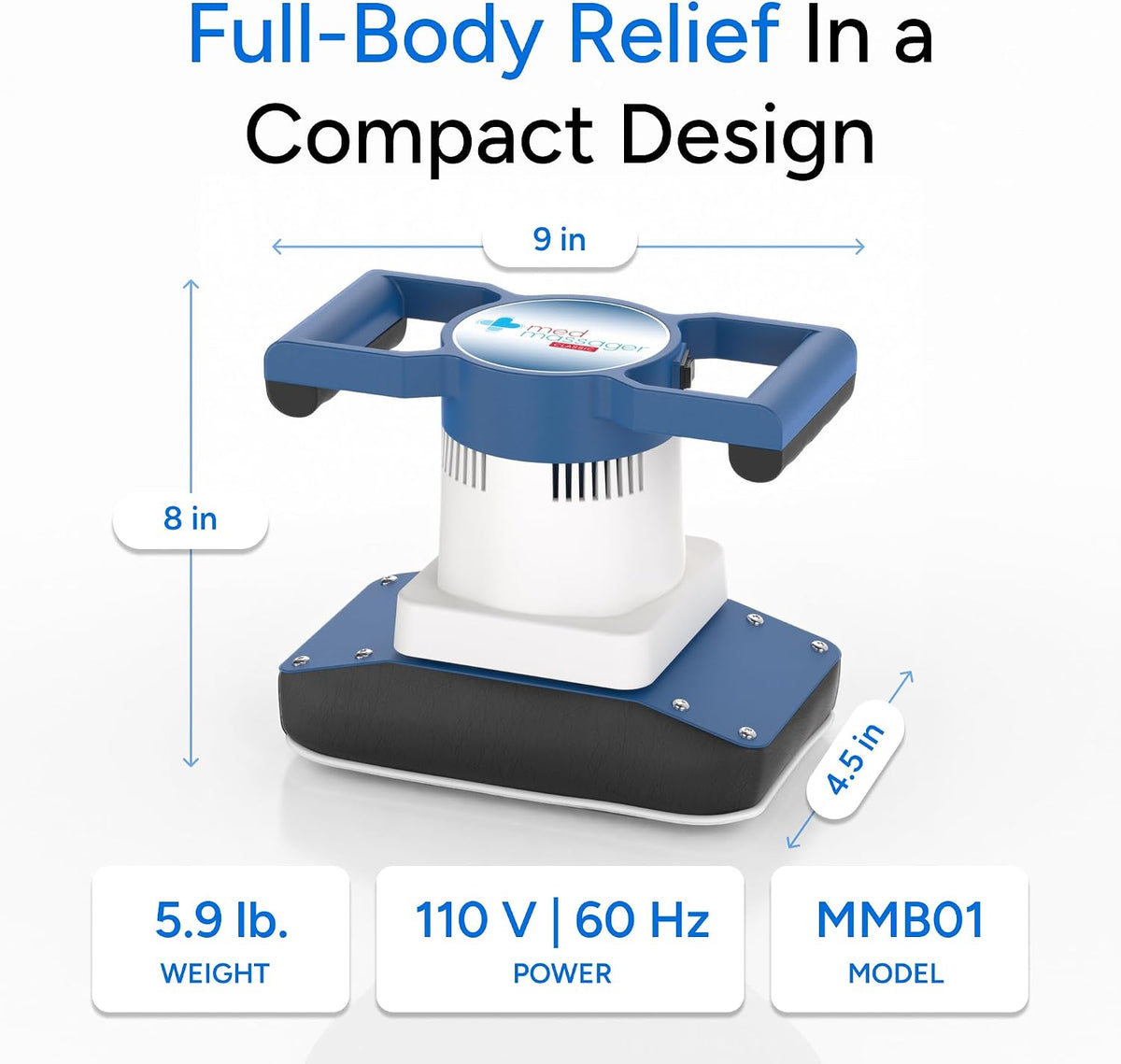 MedMassager Masajeador corporal clásico | Unidad de terapia de masa...