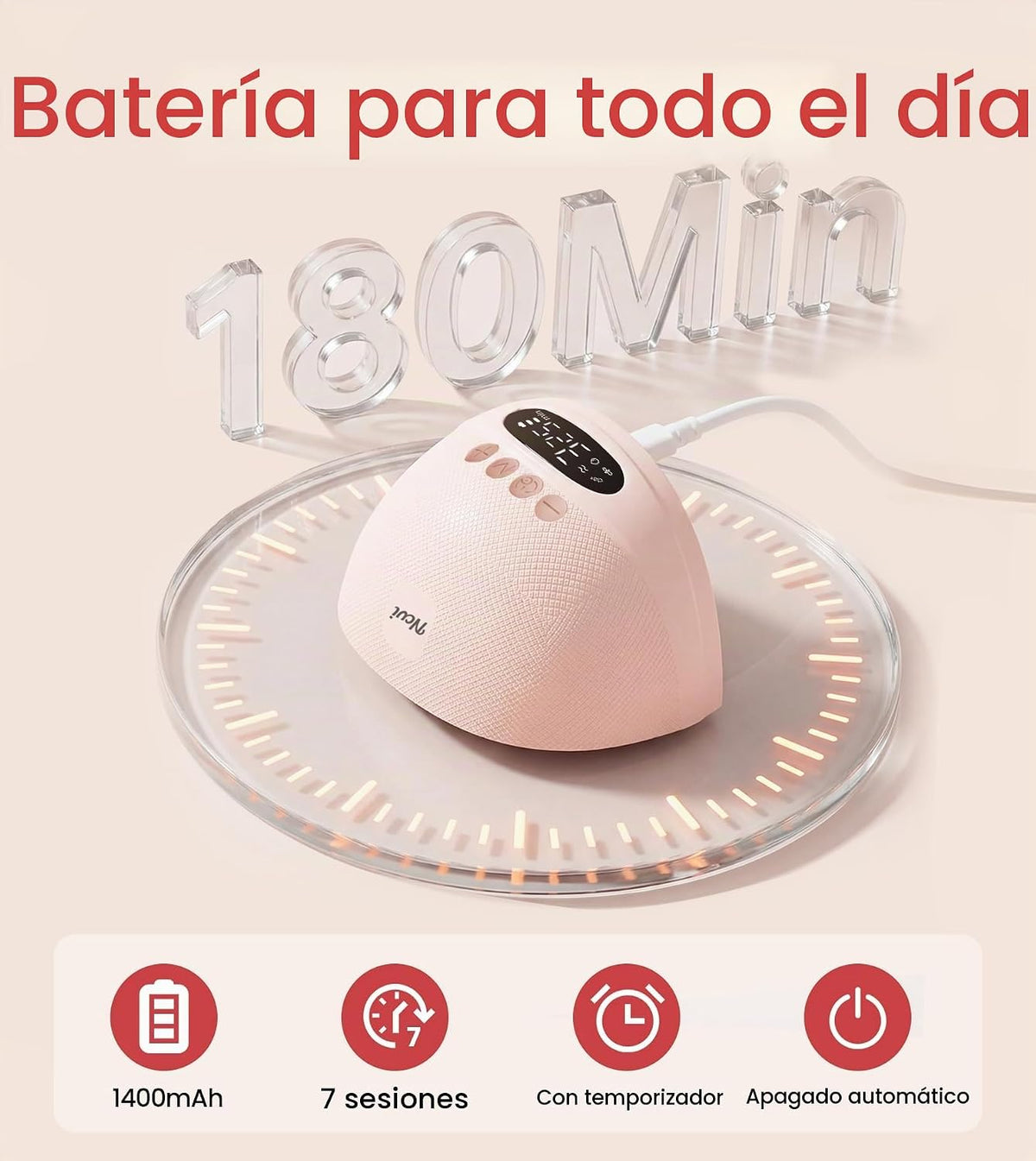 NCVI Extractor de leche manos libres | Bomba eléctrica inalámbrica,...