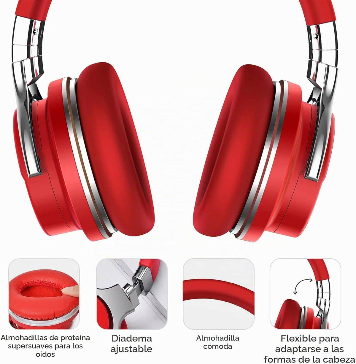 Millones Vendidos 10 Años Clásicos Auriculares E7 con Cancelación A...