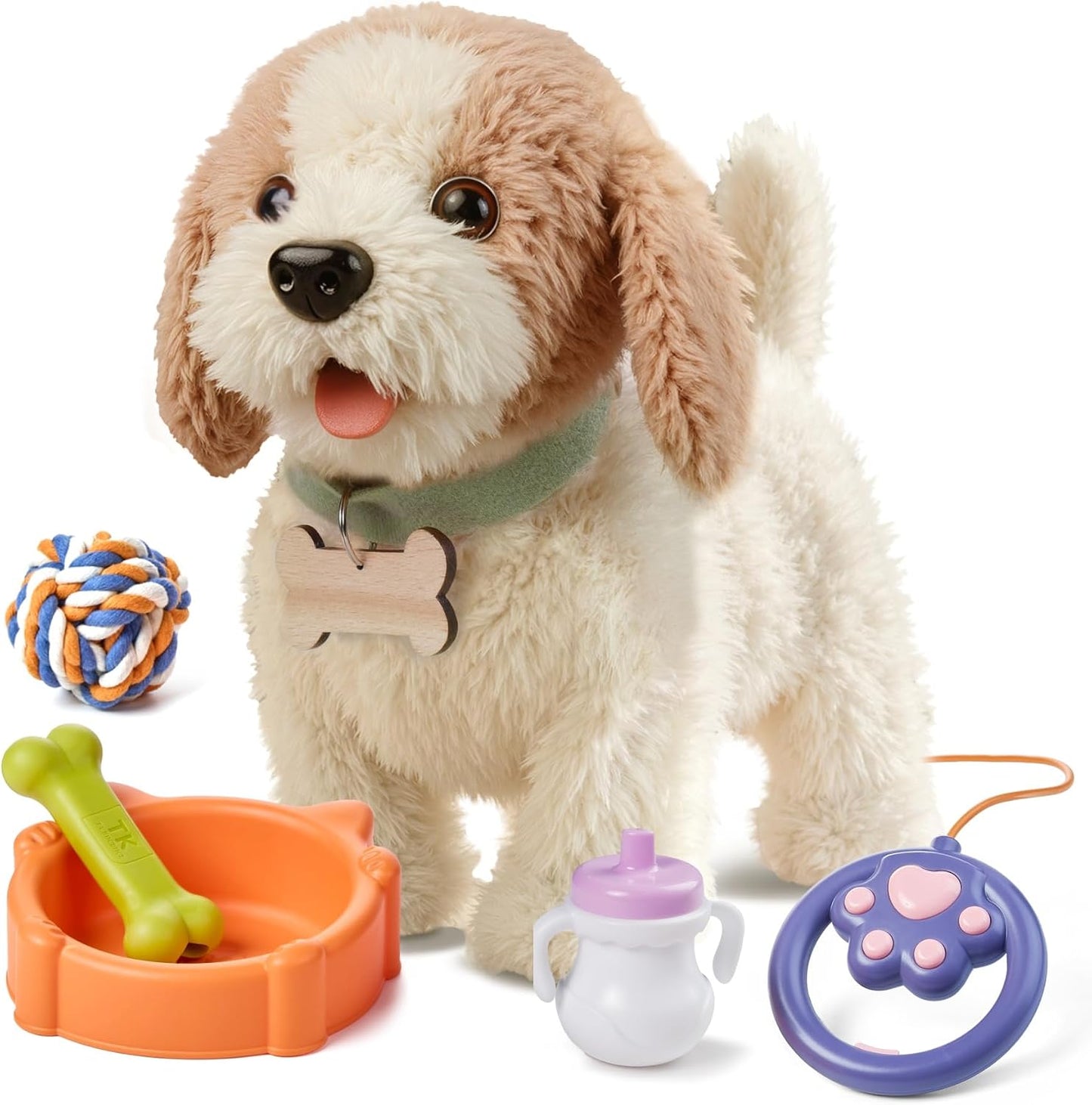 OR OR TU Juguete de perro caminando y ladrando con control remoto y...