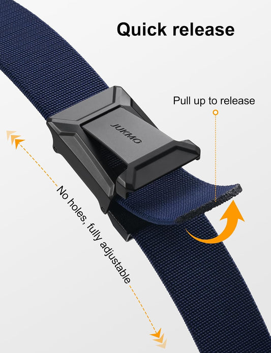 JUKMO - Cinturón táctico elástico para hombres, cinturón rigger mil...