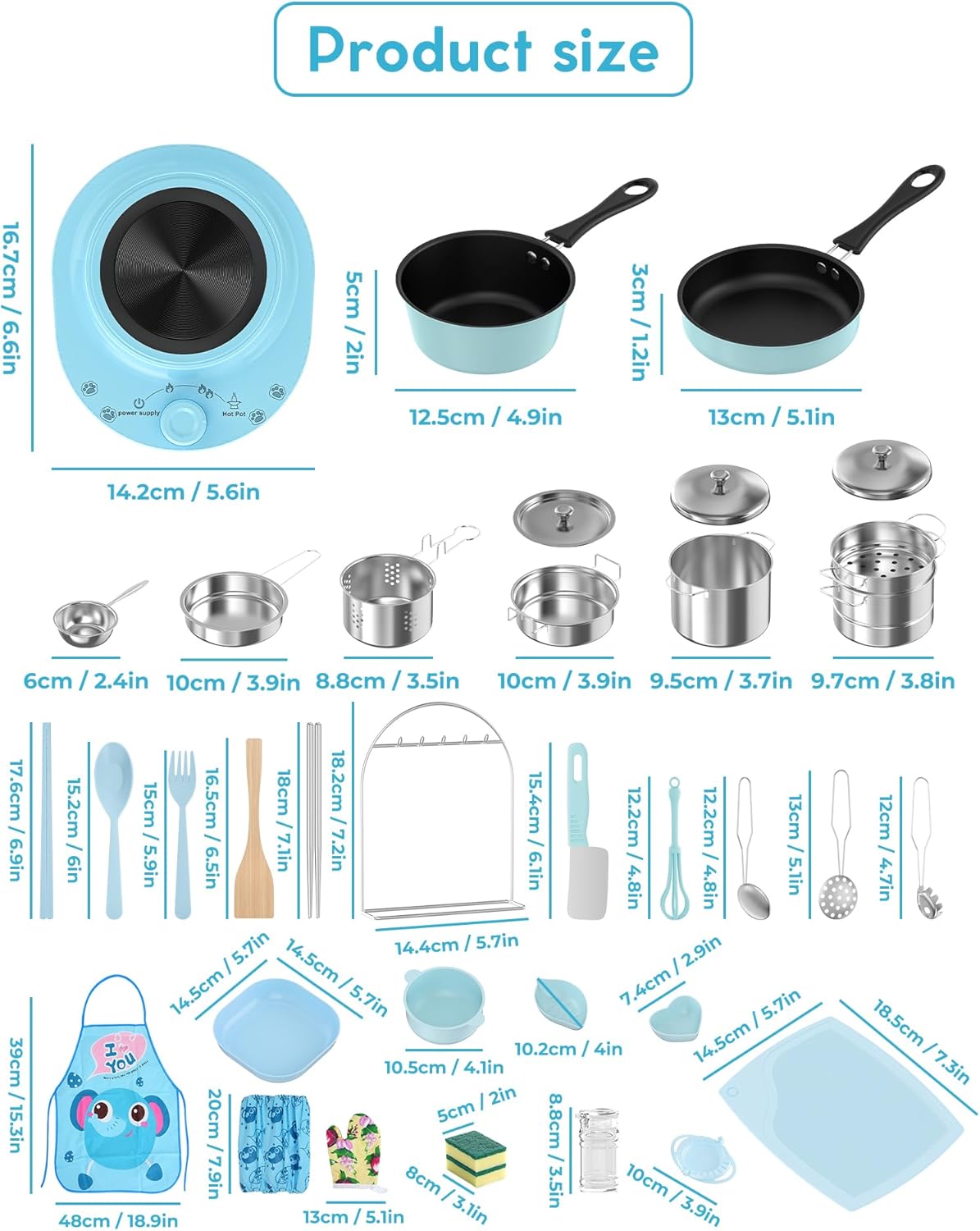 Gotoofun Juego de cocina para niños real para edades de 8 a 12 años...