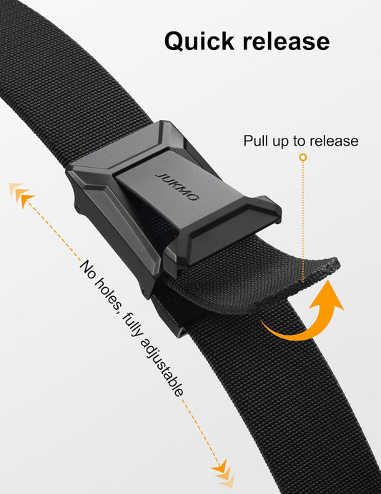 JUKMO - Cinturón táctico elástico para hombres, cinturón rigger mil...