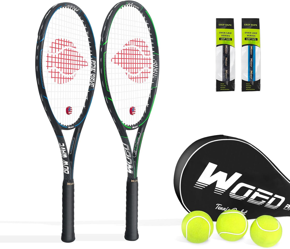 WOED BATENS Raqueta de tenis para 2 jugadores para adultos, perfect...