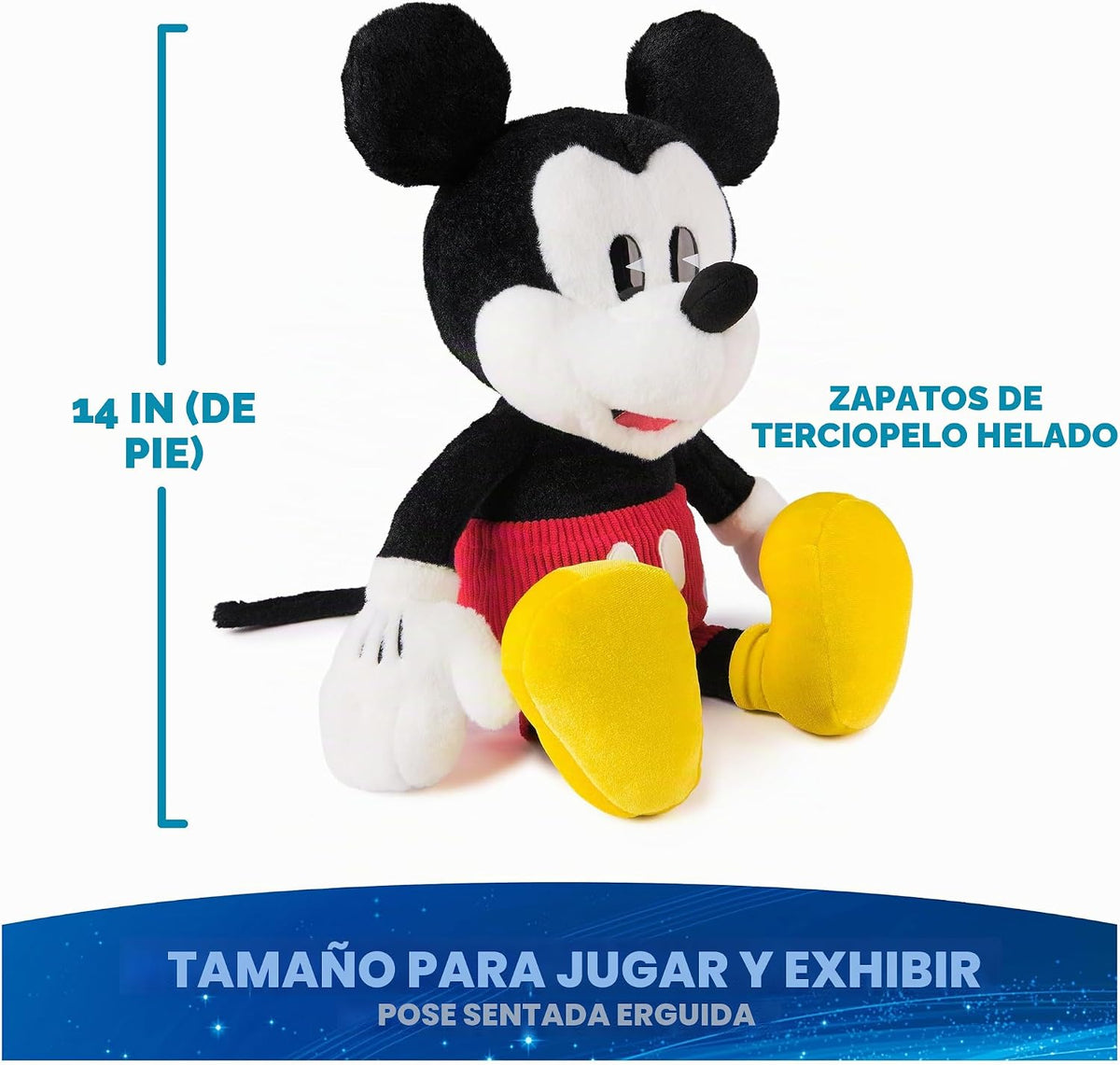 GUND Disney - Peluche clásico oficial de Mickey Mouse de Mickey y s...