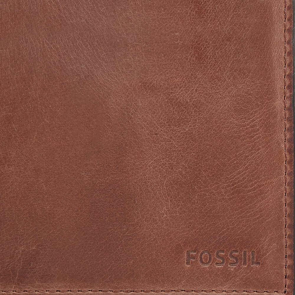 Cartera de piel Fossil para hombre, Derrick, plegable, con bloqueo...