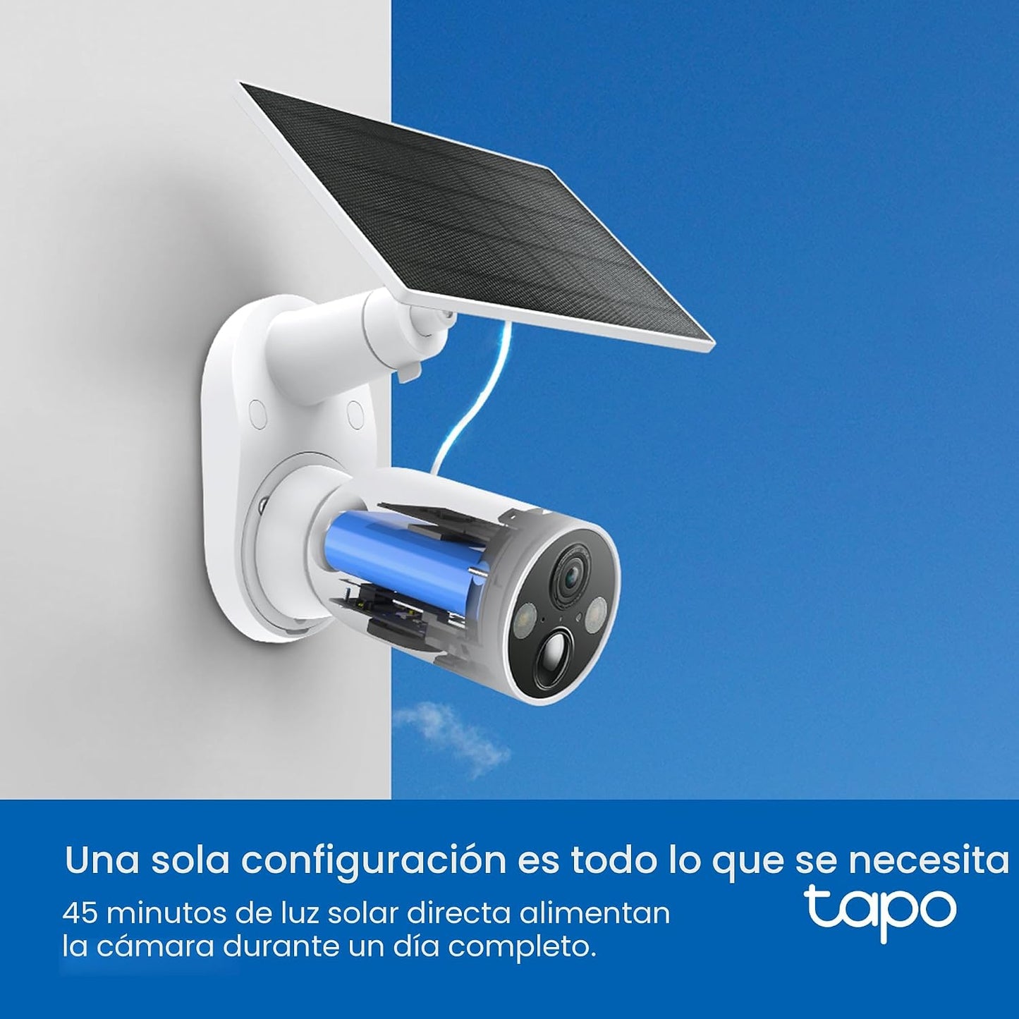 Tapo Cámara de seguridad inalámbrica MagCam 2K+ para exteriores con...