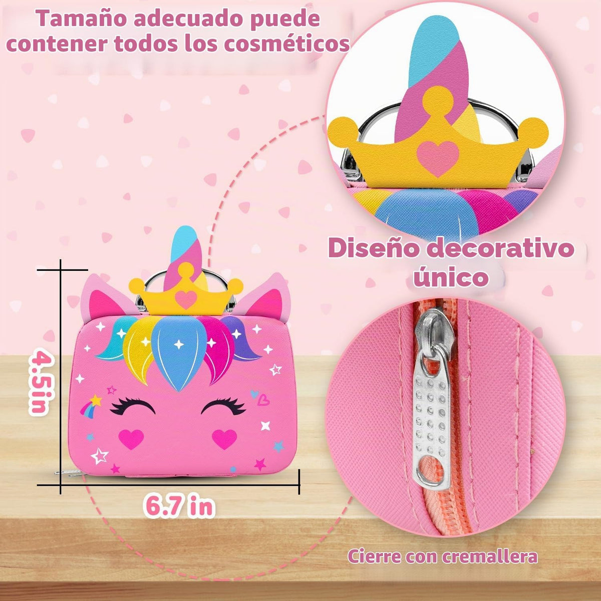 Kit de maquillaje para niñas \u2013 Juguetes de princesa real lavab...