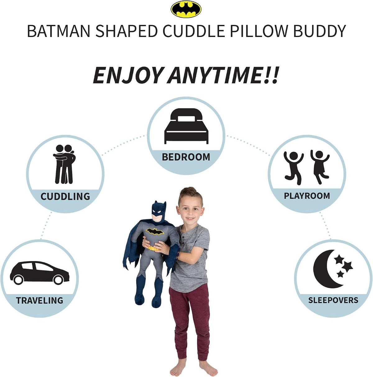 Franco Kids Bedding - Almohada de peluche súper suave, talla única,...