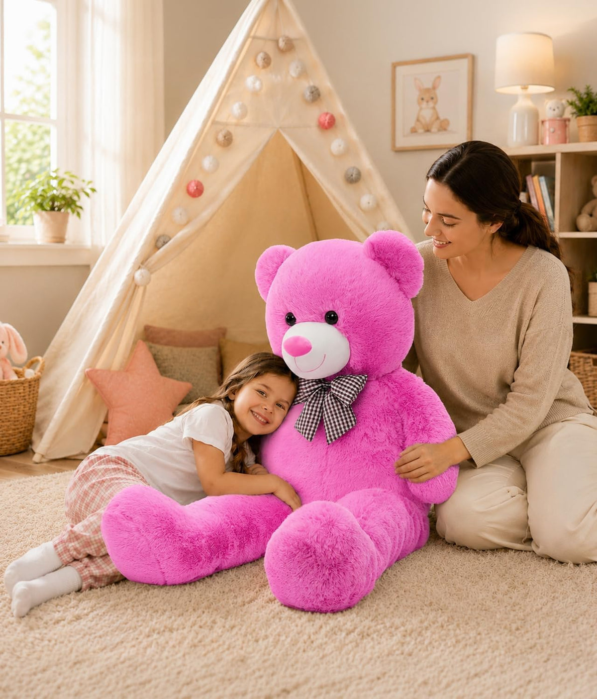 MaoGoLan Oso de peluche gigante de 4 pies, adorable y tierno animal...