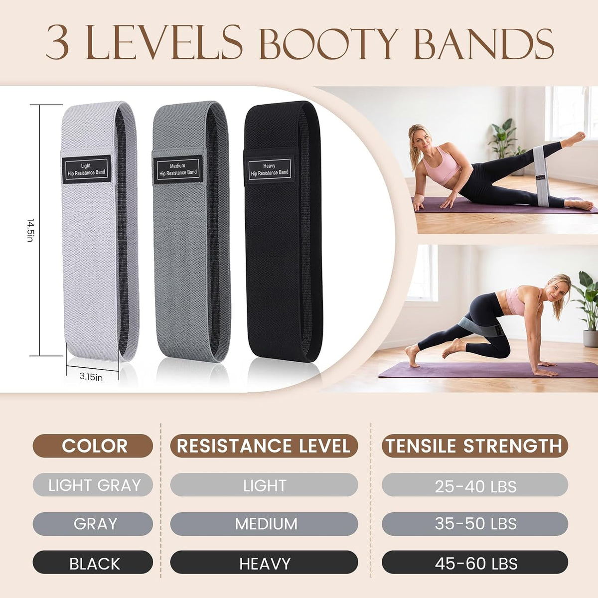 JELUTAR Kit de pilates para mujer, entrenamiento en casa, juego de...