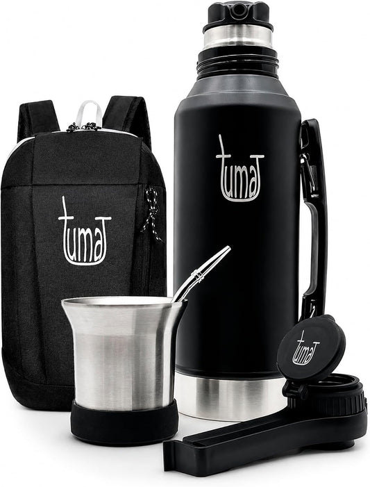 Kit completo de Yerba Mate \u2013 Termo de 1.2L con sistema mate, t...