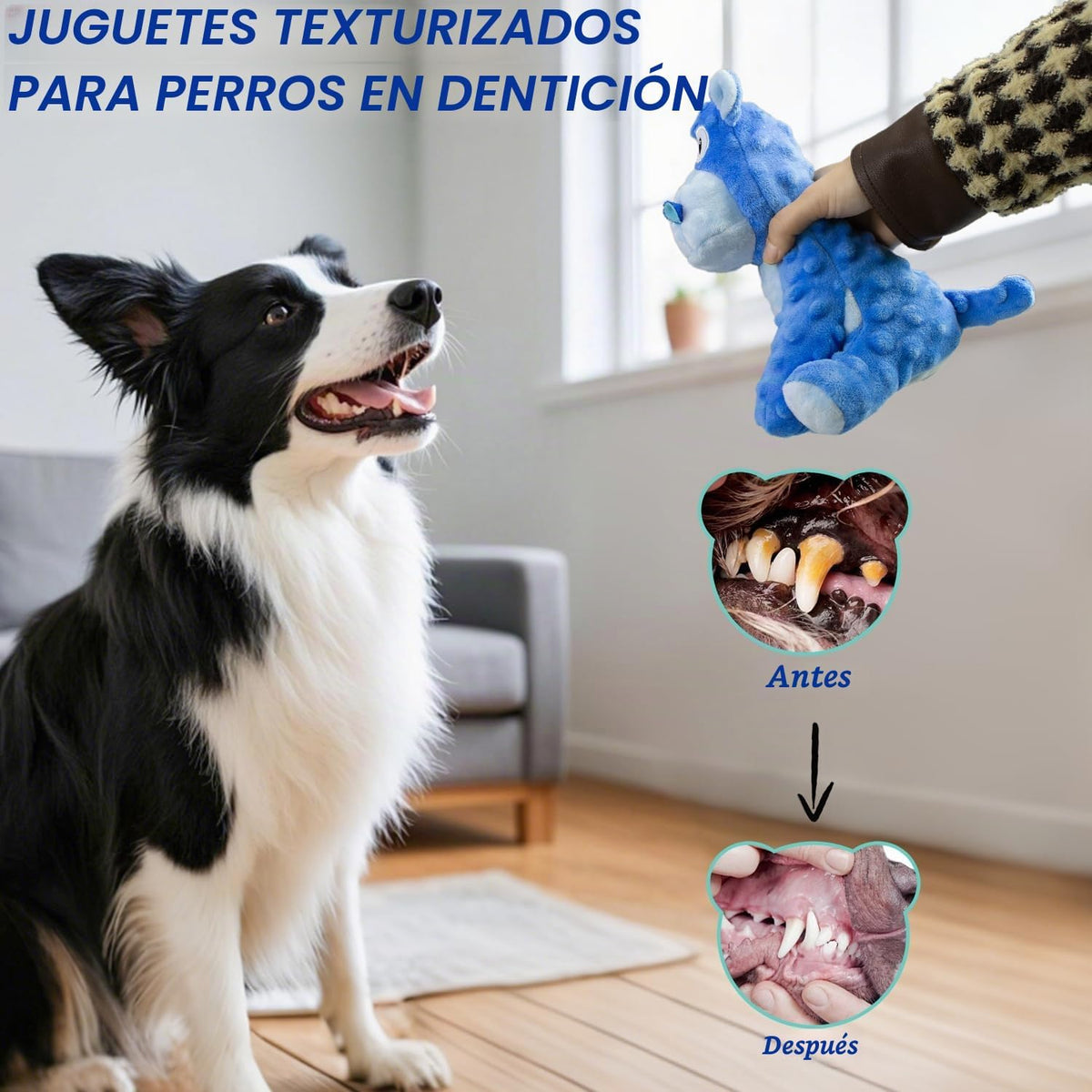 MeetYooo Juguetes de peluche chirriantes para perros, juguete masti...