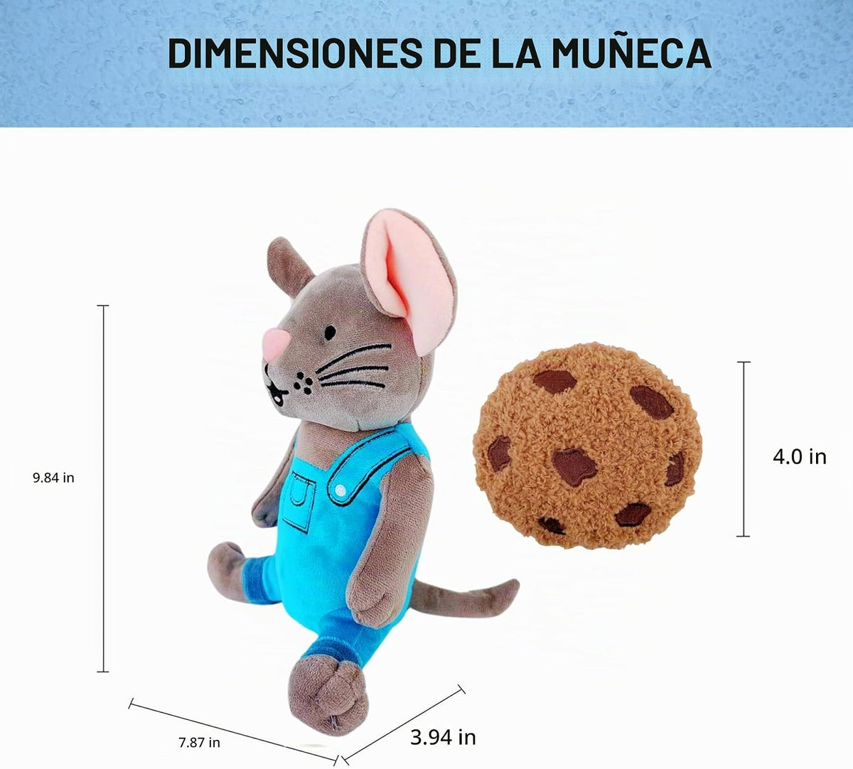 Malvjun If You Give Mouse - Peluche de galleta | Lindo ratón y gall...