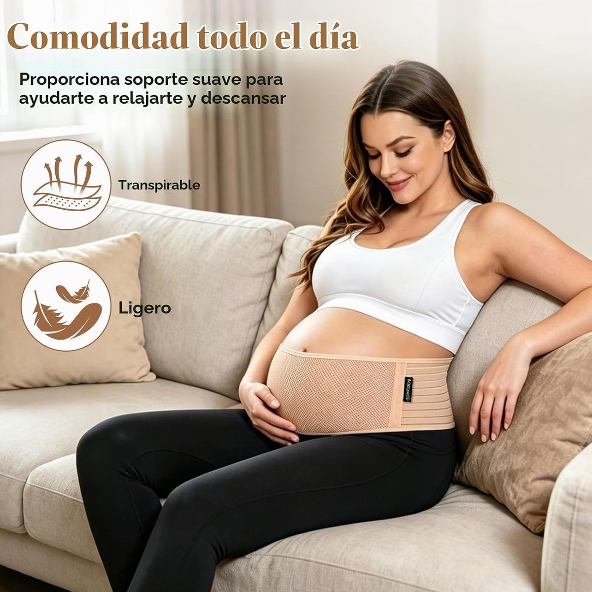 ChongErfei Cinturón de Maternidad Banda para el Vientre del Embaraz...