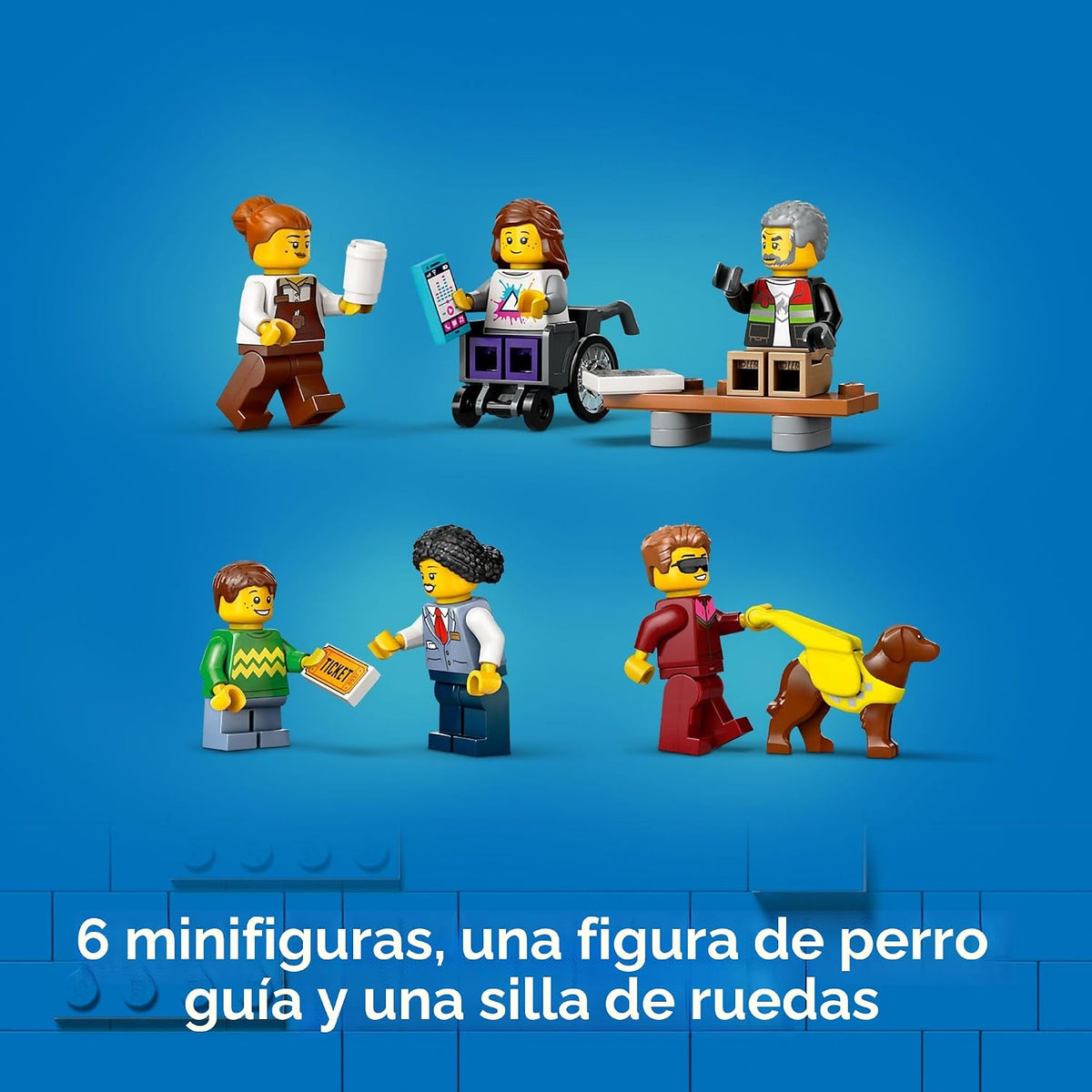 LEGO City Downtown Conjunto de Tranvía y Estación de Tren - Conjunt...