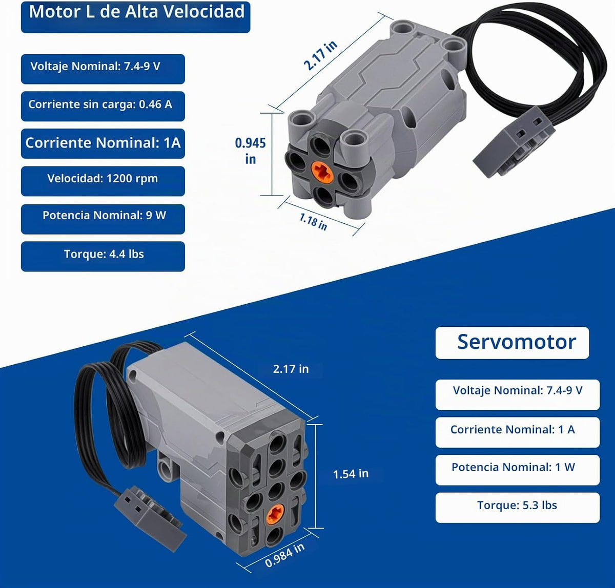 Kit de motores de funciones de potencia 14 en 1 compatible con Tech...