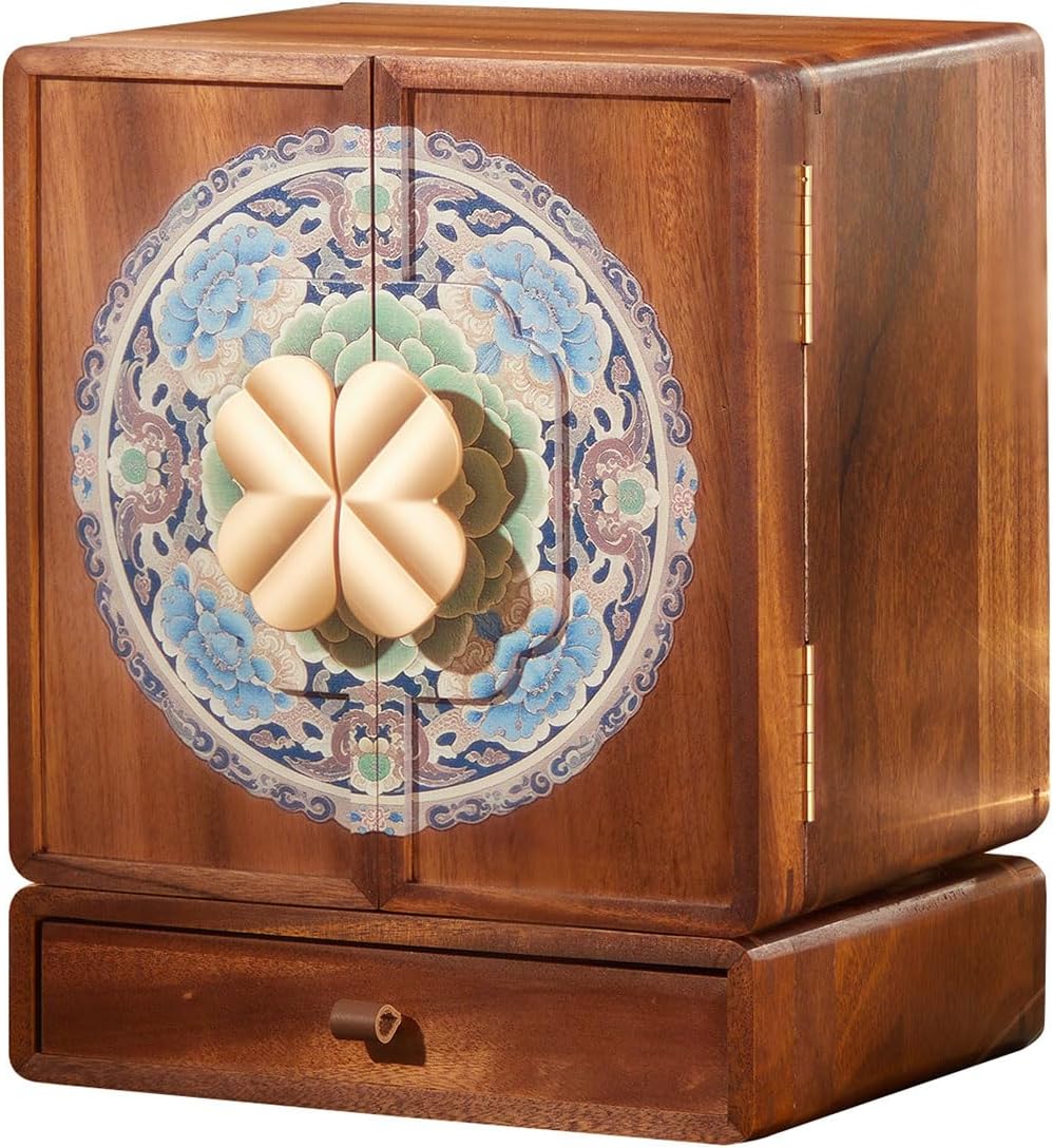 KAOTGOT Joyero de madera para mujeres y niñas, organizador grande d...