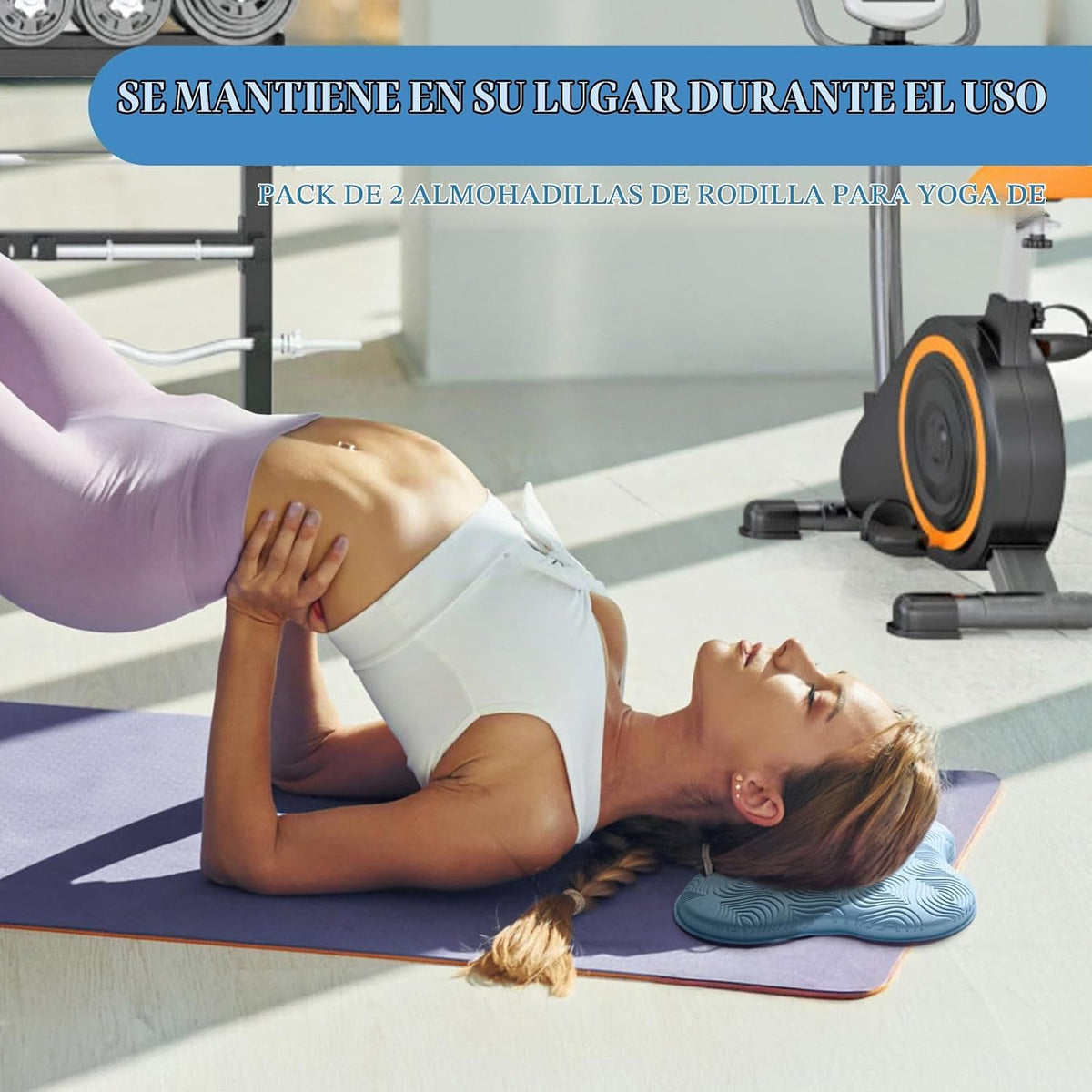 MBKHFLL Paquete de 2 Cojines de Yoga para Rodillas y Codos - Espuma...
