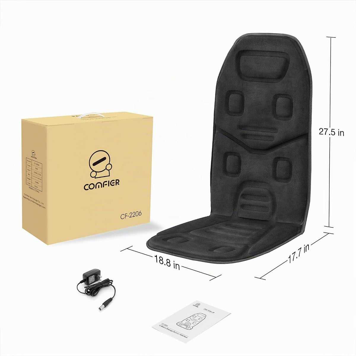 COMFIER Masajeador de espalda para silla \u2013 Masajeador de silla...