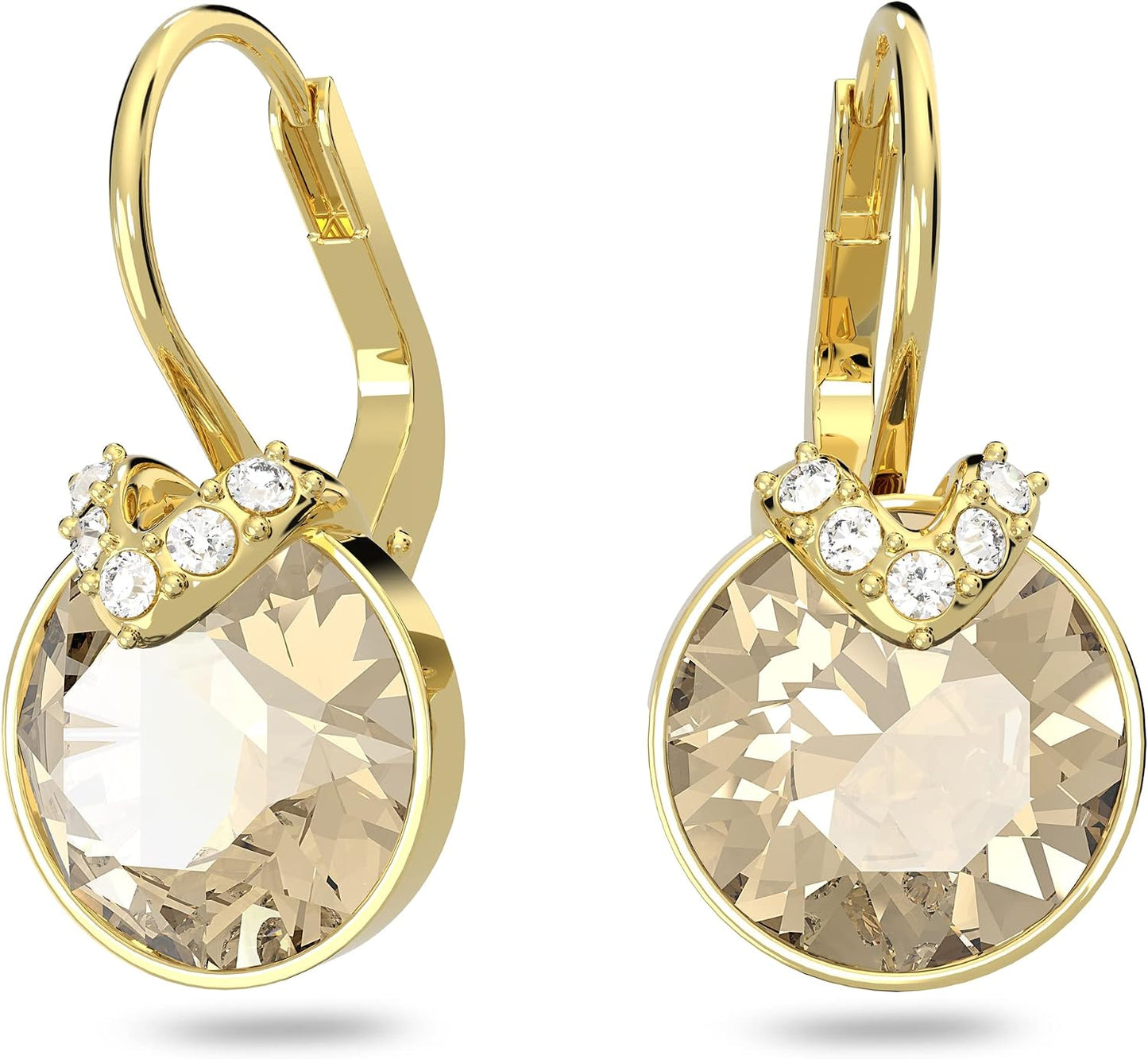Pendientes de cristal Swarovski Bella V, cristales grises, amarillo...