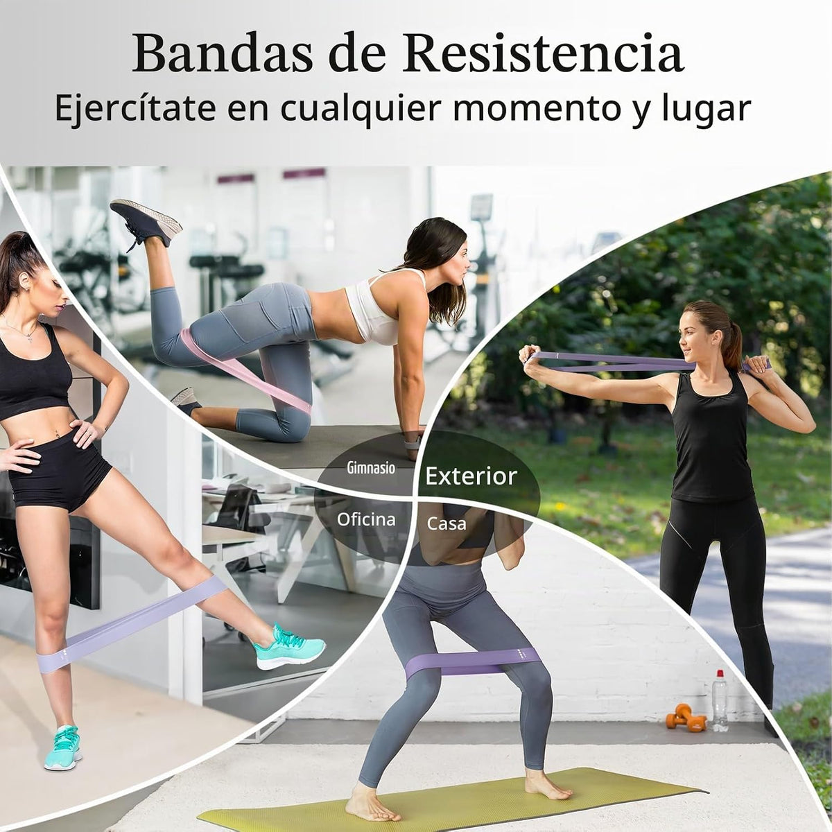 Bandas de Resistencia para Hacer Ejercicio, Bandas elásticas de Eje...