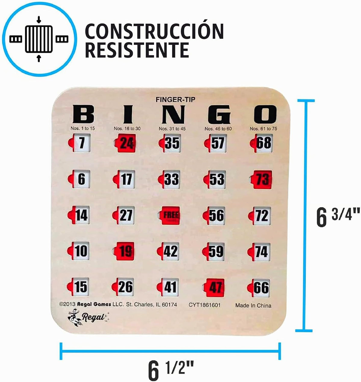 Cartas de bingo a granel de Regal Bingo con ventanas deslizantes -...