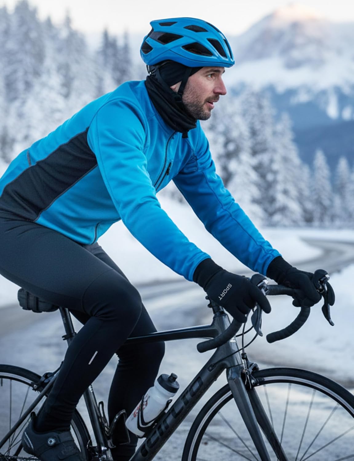 AURUZA Guantes de ciclismo para hombre, para invierno, clima frío,...