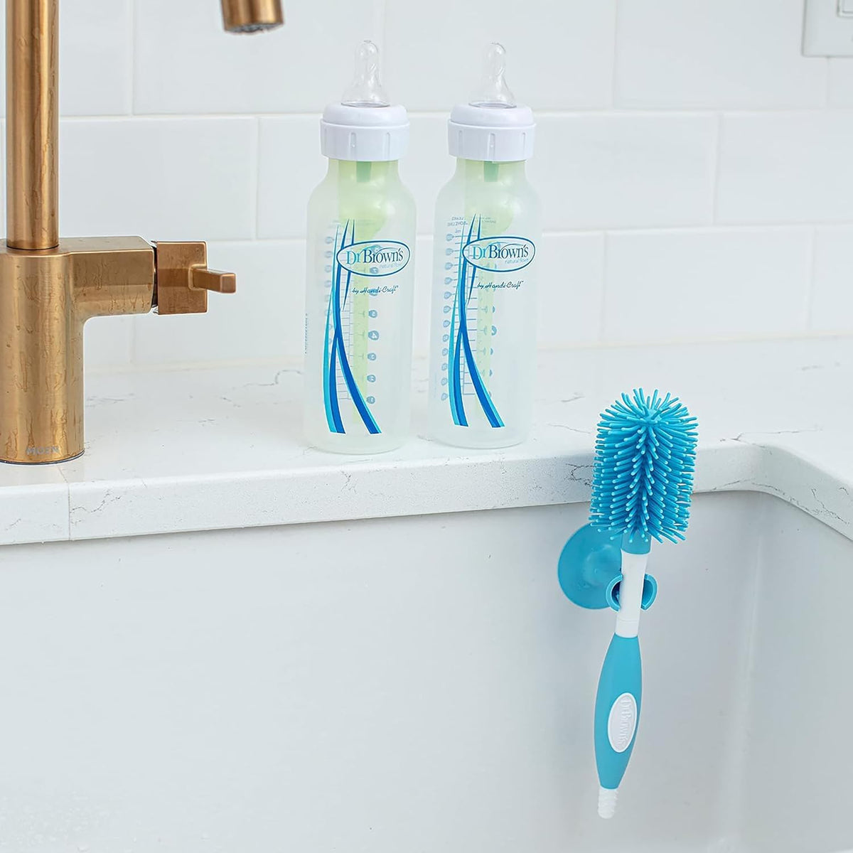 Dr. Brown's Soft Touch - Cepillo limpiador de pezones para bibe...