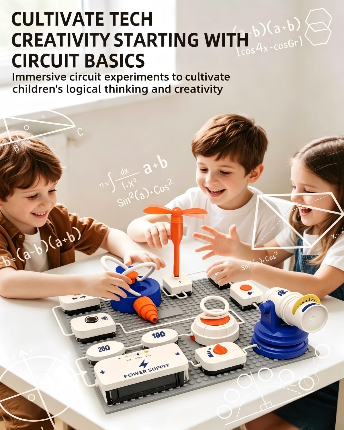 Kits de ciencia STEM para niños, kit de exploración de electrónica,...