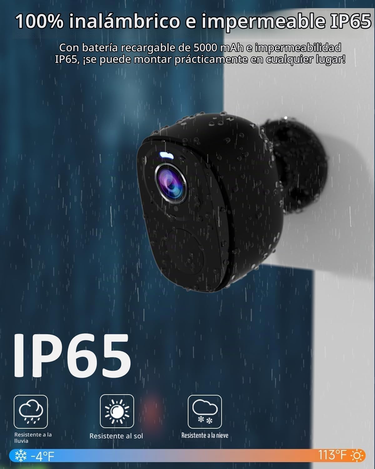 ELECCTV 4pcs WiFi cámaras de seguridad inalámbricas al aire libre c...