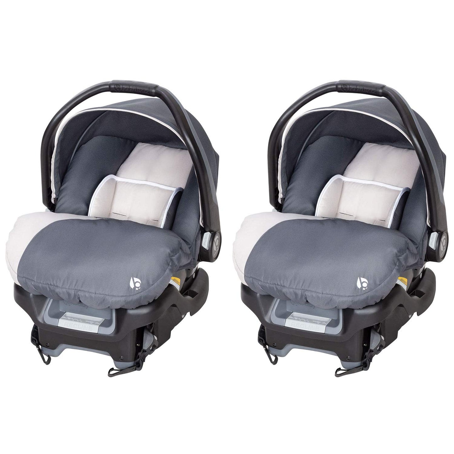 Baby Trend Paquete de 2 asientos y base para automóvil con arnés de...