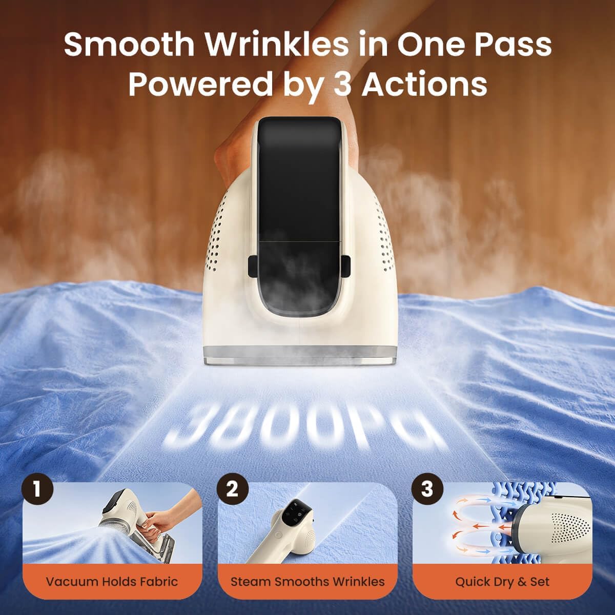 Vaporizador al vacío 86lux para ropa, vaporizador portátil para rop...