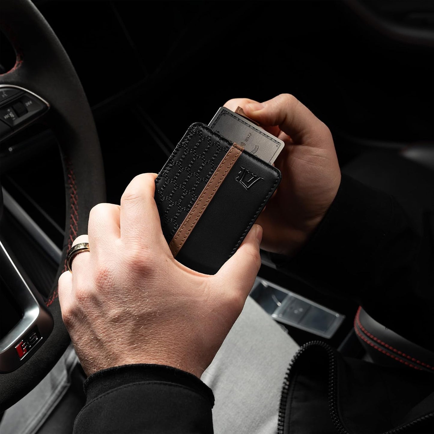 Kings Loot Billetera - Billetera Minimalista para Hombres con Bolsi...