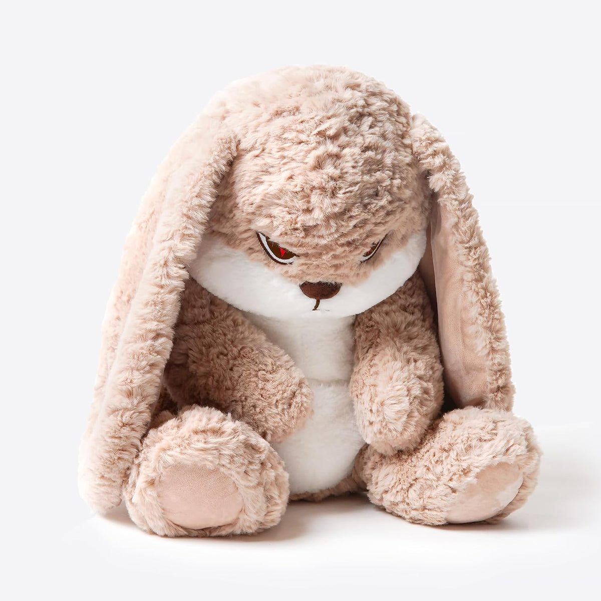 ZEIO Grumpy Bunny - Peluche de conejo de peluche de 15.7 pulgadas c...