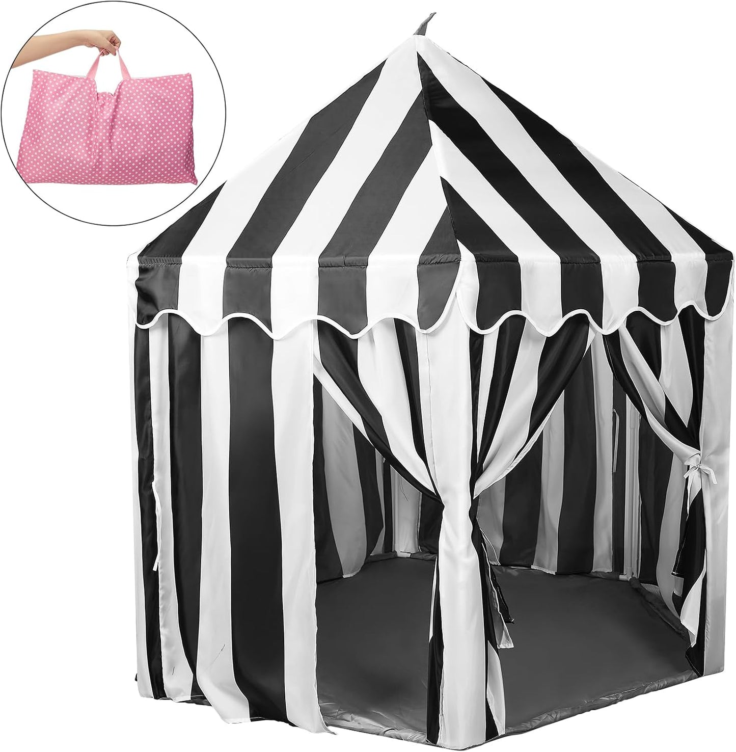 Vincreem Tienda de campaña grande para niños, 55 x 53 pulgadas, cas...