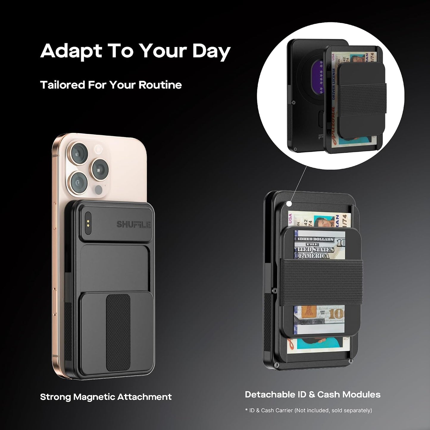 Shuffle Wallet 2.0, innovador mecanismo de abanico para hombre cart...