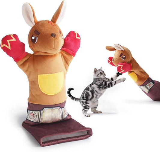 PURETOY Guante de lucha para gatos, luchador de marionetas de gato...